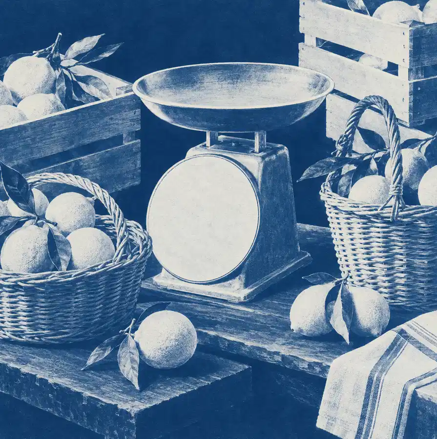 Illustration of specialty markets equipment and workspace