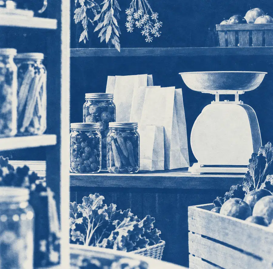 Illustration of specialty markets equipment and workspace